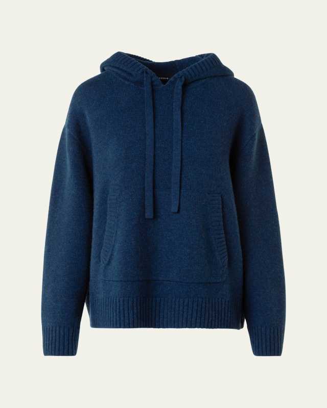 Cashmere Knit Oversized Hooded Sweater